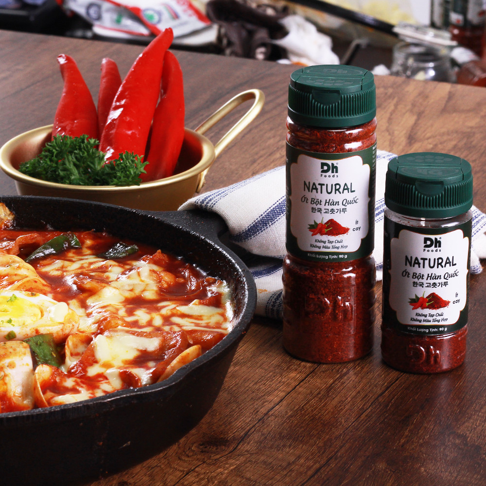 Natural Ớt bột Hàn Quốc 90g Dh Foods - Bột ớt Hàn Quốc nguyên chất 100%