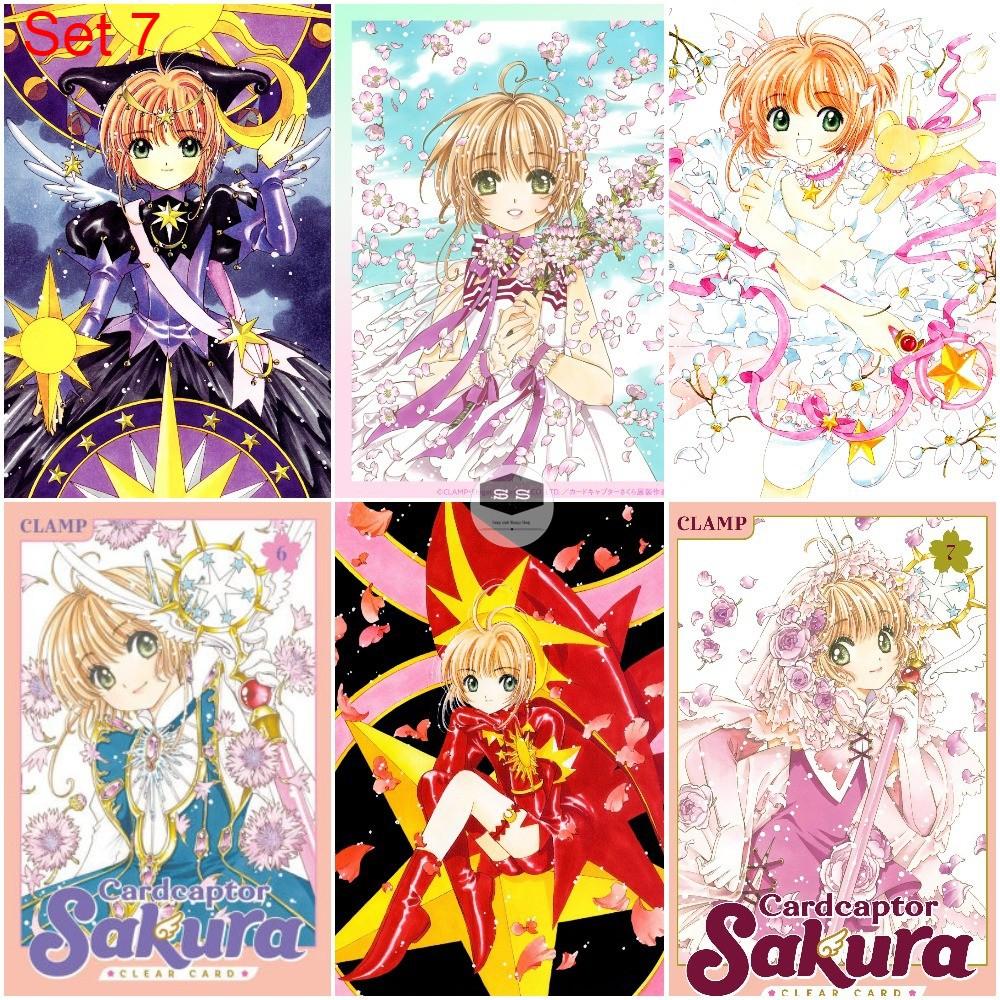 Bộ 6 Áp phích - Poster Anime Thủ Lĩnh Thẻ Bài - Cardcaptor Sakura - A3, A4, A5