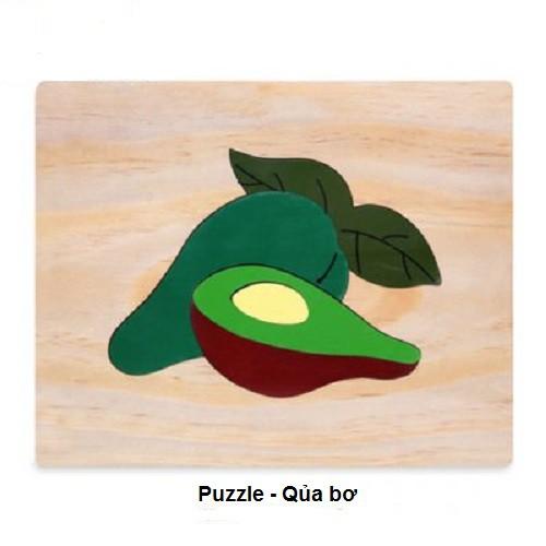 Tranh ghép 19 loại hoa,rau củ quả - Wooden Puzzle 20x25cm - PHẦN 1