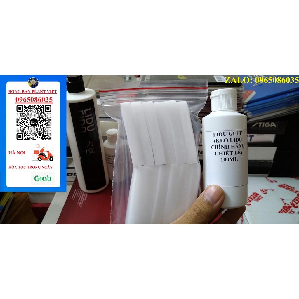 KEO DÁN MẶT VỢT BÓNG BÀN LIDU CHIẾT CHAI NHỎ 100ML và 50ML