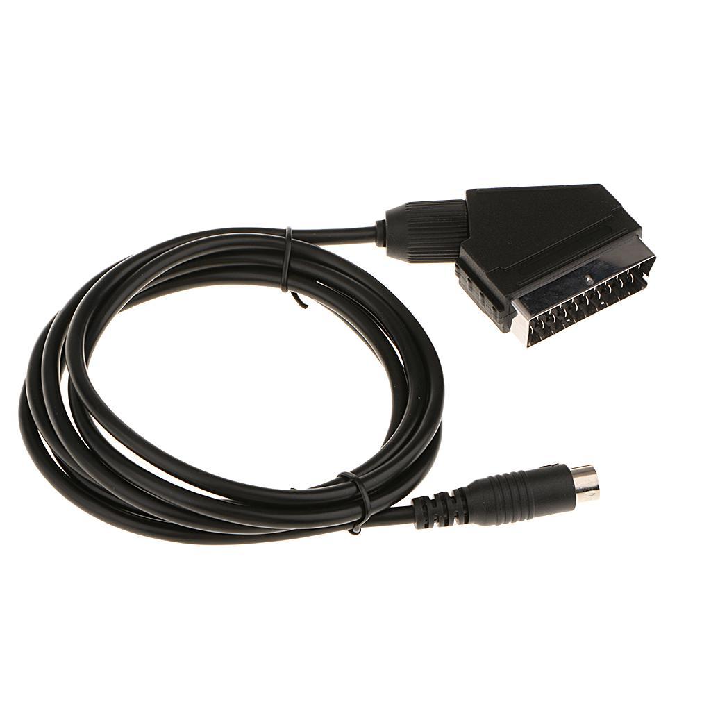 1.8m/6ft RGB AV Cable Stereo TV for Consoles - Black