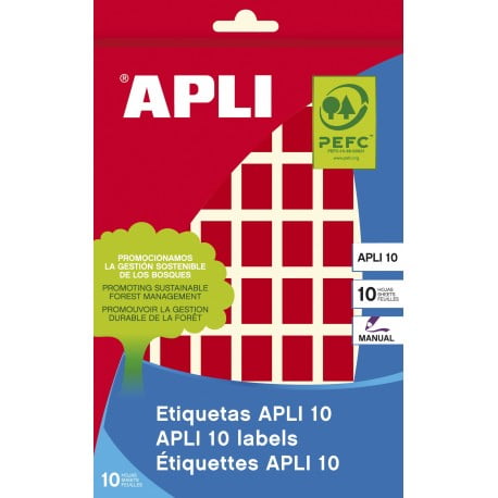 APLI_Nhãn Dán Đỏ 10 Miếng 12x18_2752