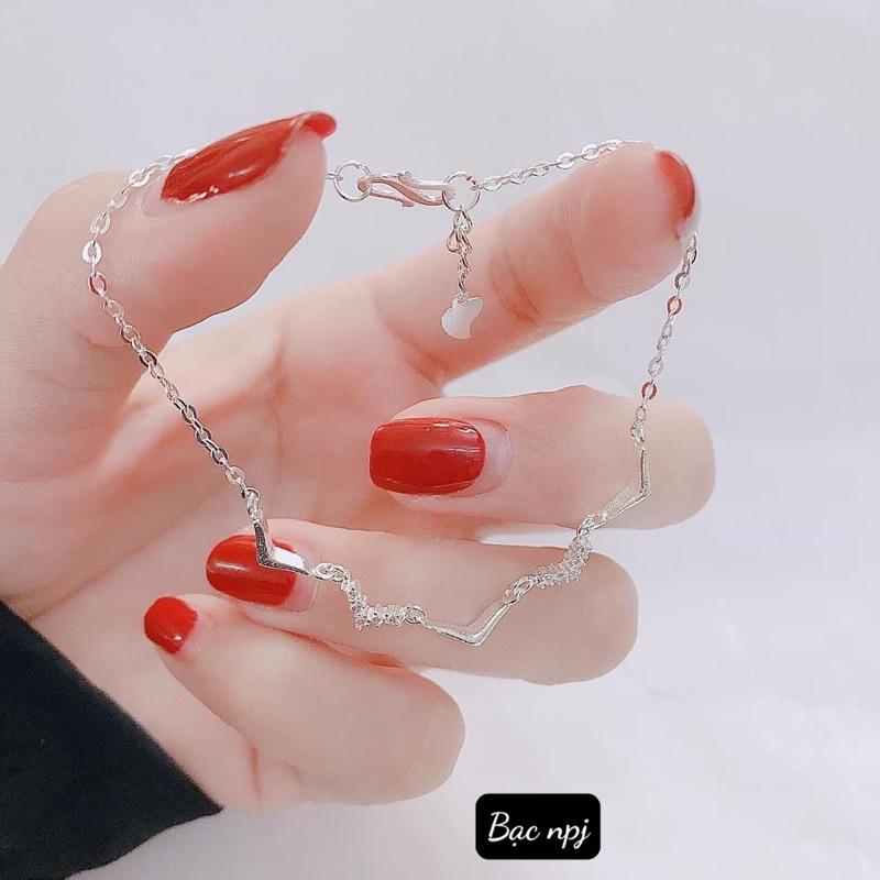 Lắc Tay nữ Bạc Ta , Vòng tay Npj ️ XINH XẮN ️ giá tận gốc - Bạc npj