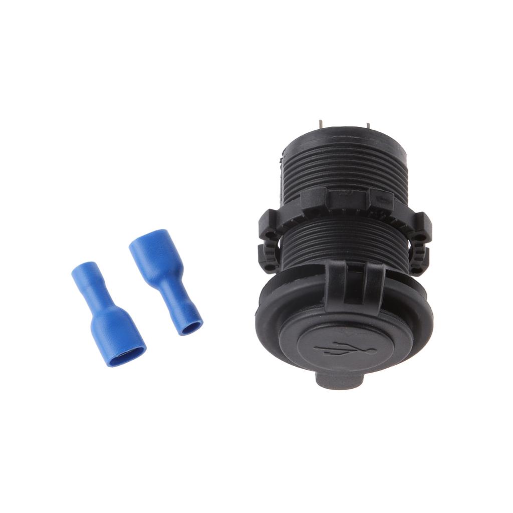Waterproof Dual USB Motorcycle Car Power Adapter Charger Plug Socket