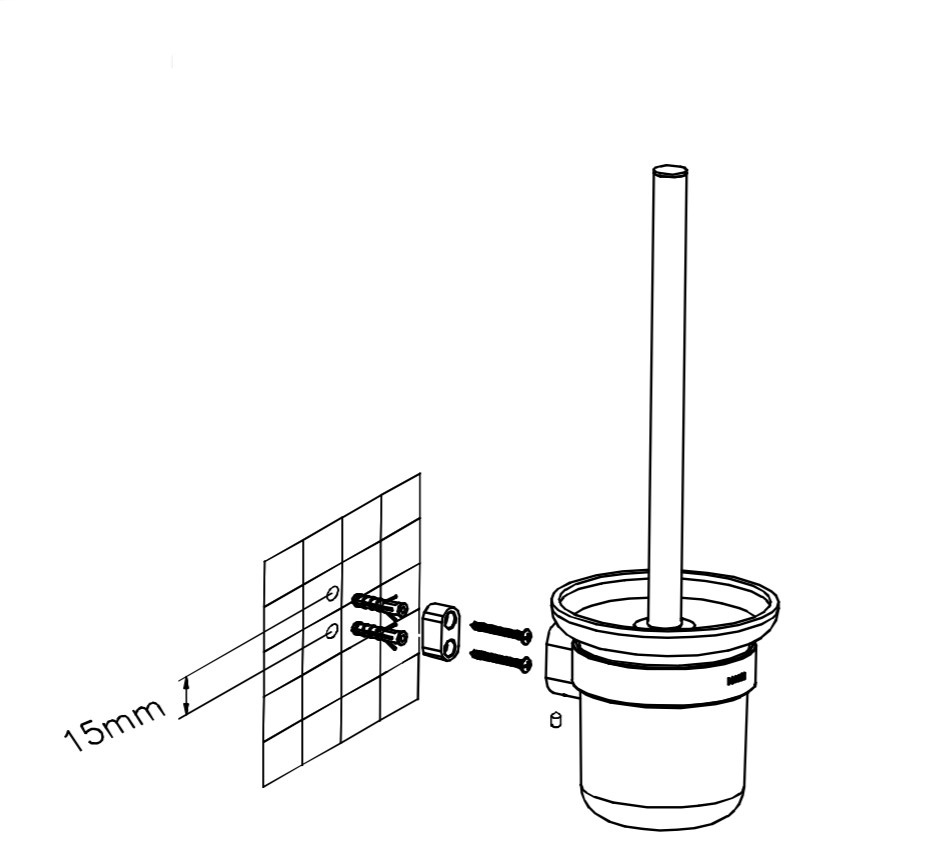 Chổi cọ toilet có giá đỡ dòng Karon Moen - ACC0605