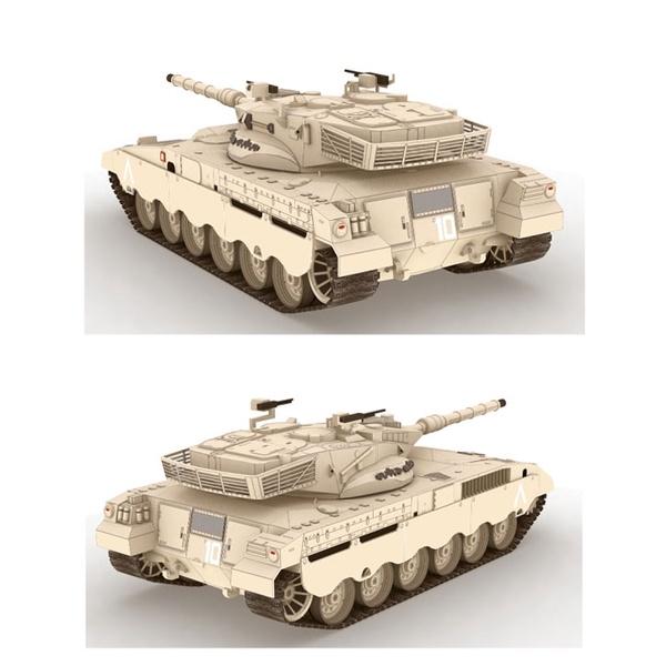 Mô hình giấy xe tank Merkava Mk2 tỉ lệ 1/33