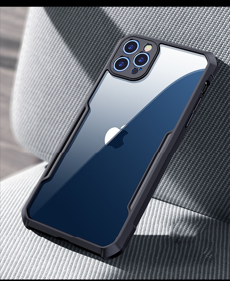 Ốp lưng dành cho iPhone 12 Pro Max trong suốt chống sốc XUNDD, chống va đập, bảo vệ camera, siêu bền bỉ - Hàng nhập khẩu