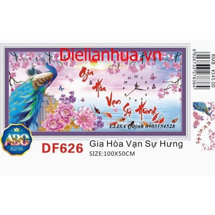 Tranh đá gia hòa vạn sự hưng DF626 - kích thước: 100 * 50cm.