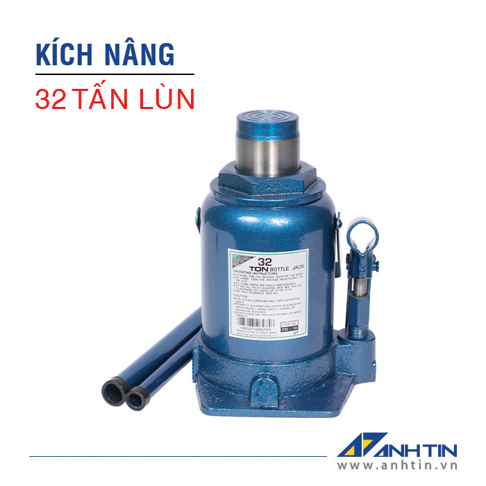 Con đội 32 tấn lùn | Kích nâng xe ô tô xe tải | Kích thủy lực | 32 tấn lùn | Chiều cao nâng 115mm
