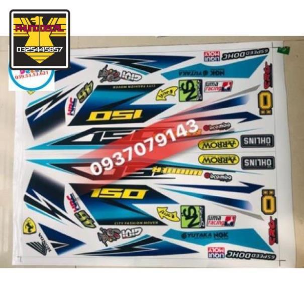 Tem rời winner dán xe trắng tem 3 lớp ko bay màu