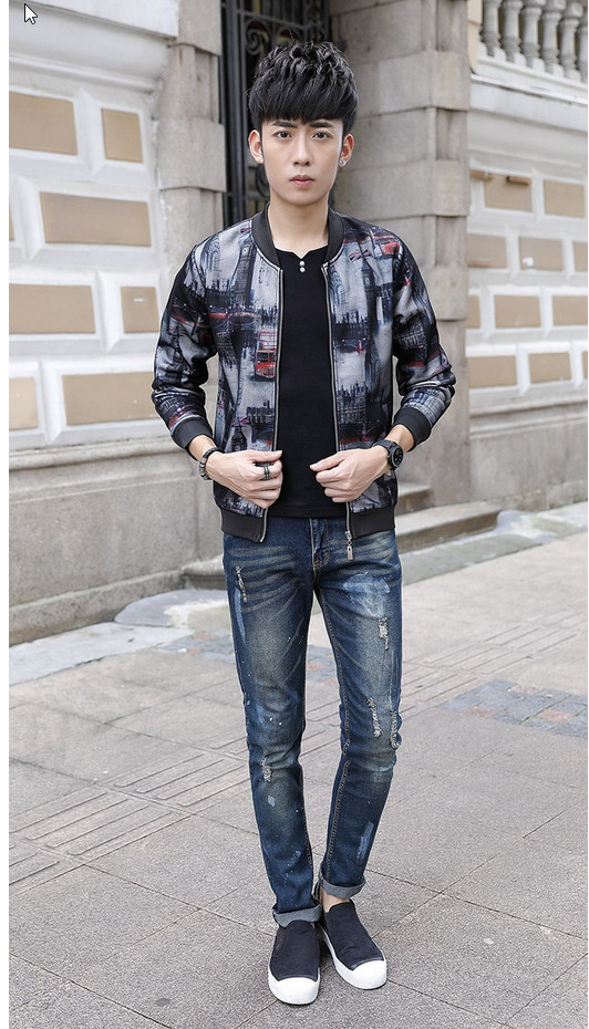 Aó khoác nam Titishop in hình 3D AKN456