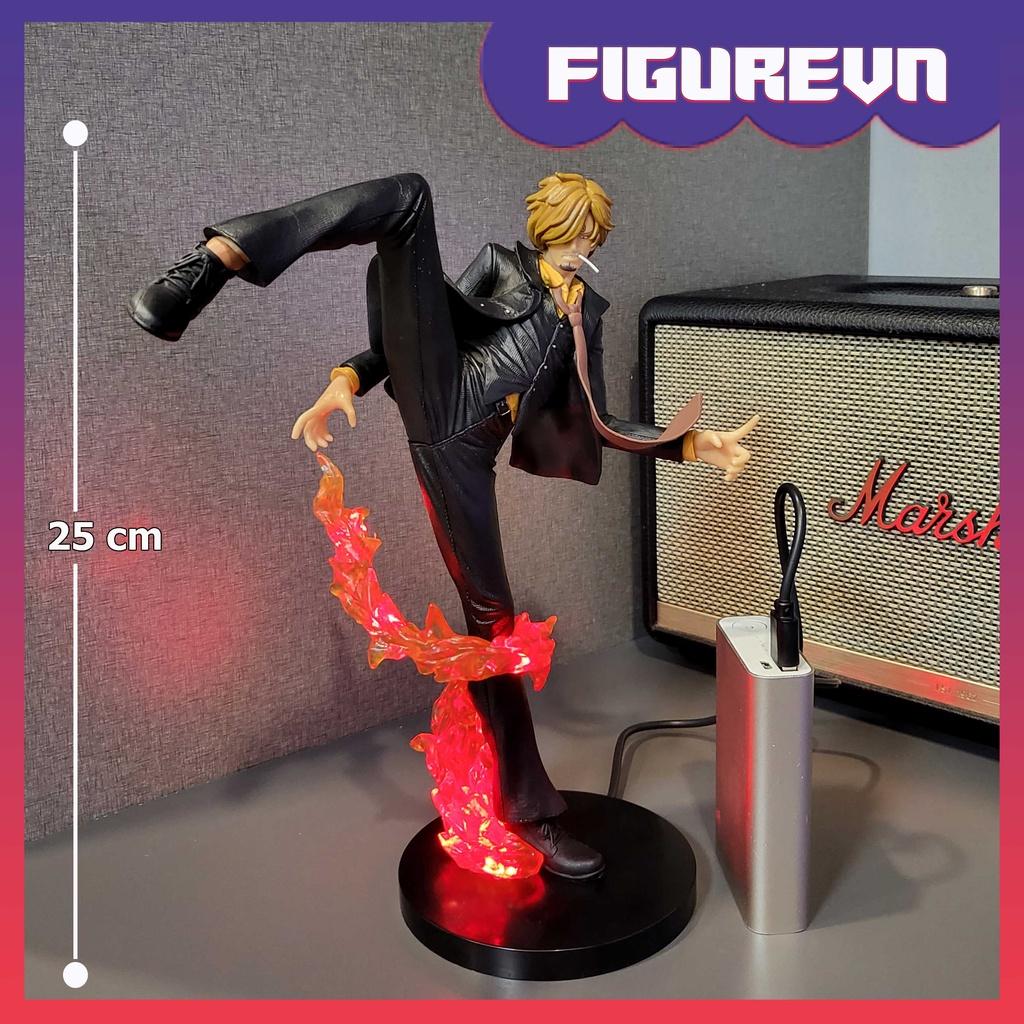 Mô hình Vinsmoke Sanji hắc cước 25 cm có LED (usb) - One Piece