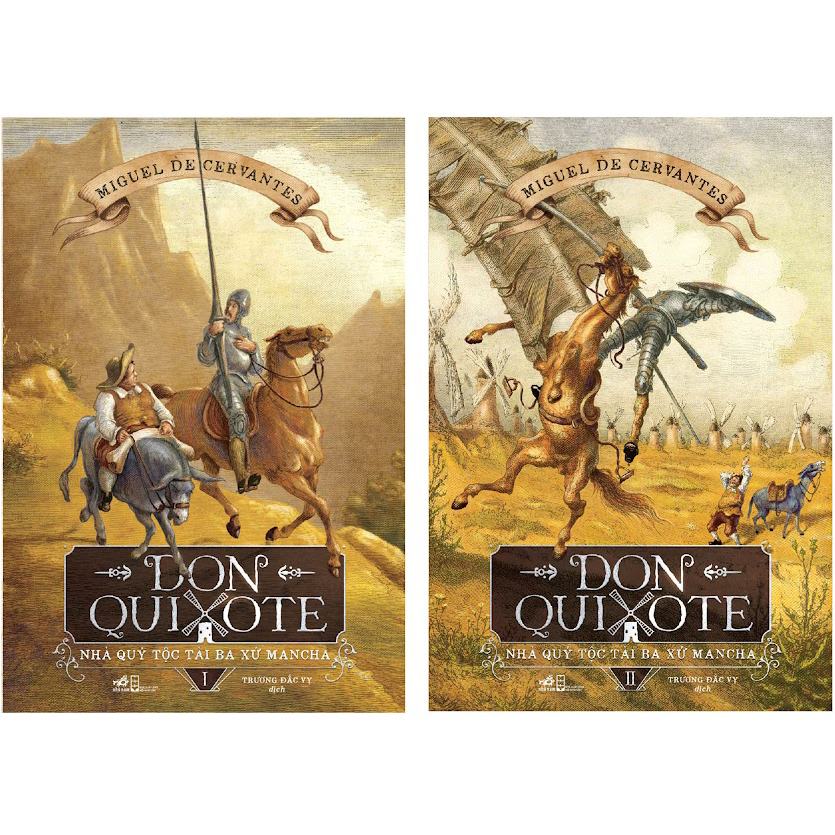 Bộ Don Quixote Nhà quý tộc tài ba xứ Mancha 2 cuốn