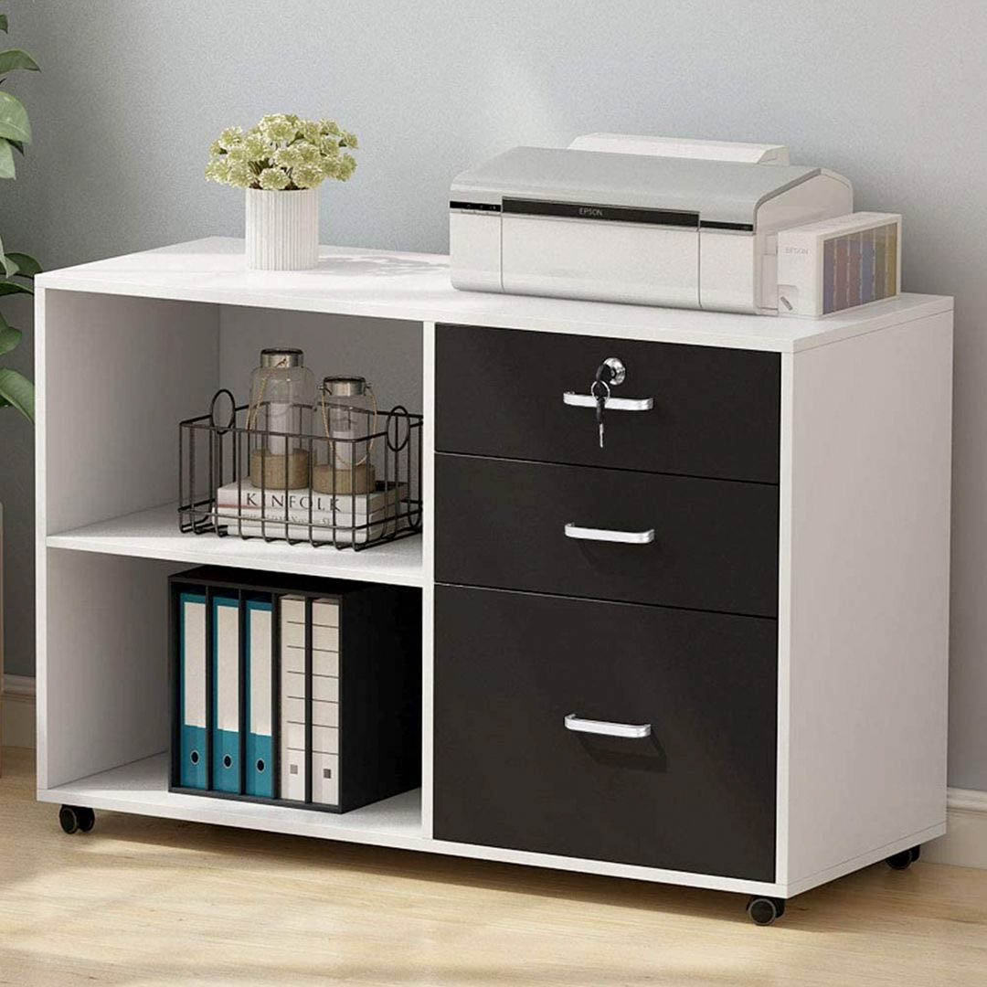 Tủ đựng hồ sơ bằng gỗ kết cấu chắc chắn SMLIFE Ponygon