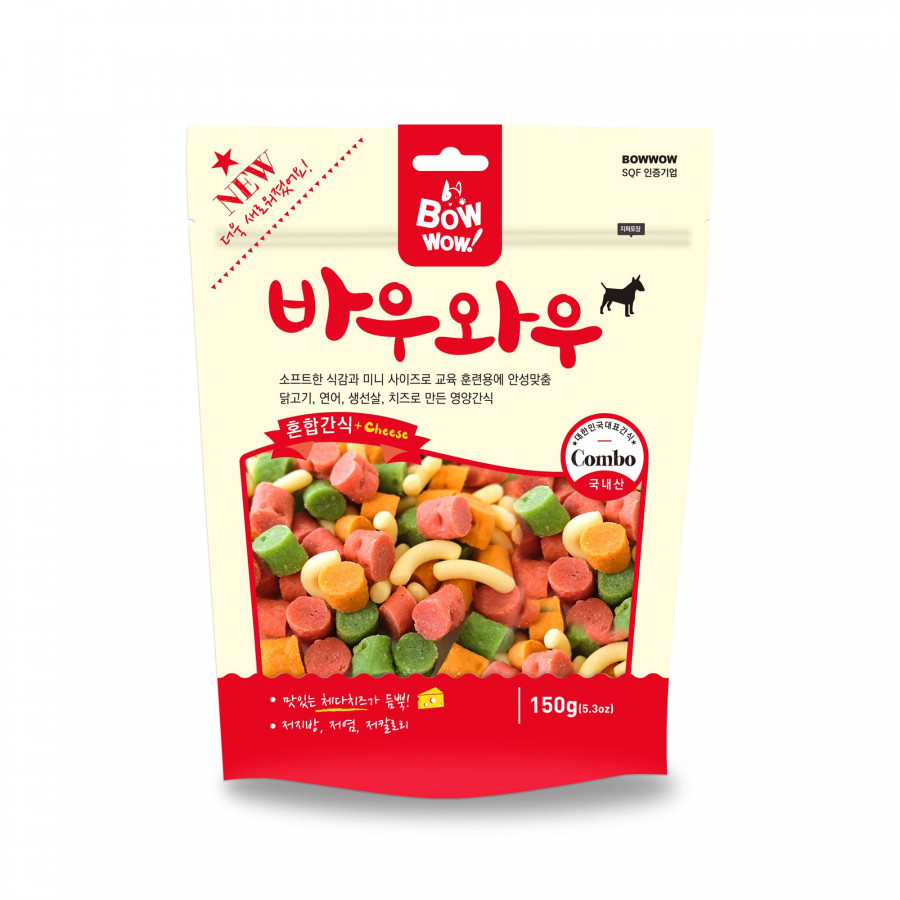 Gói Snack hỗn hợp Bowow 150g cho chó 