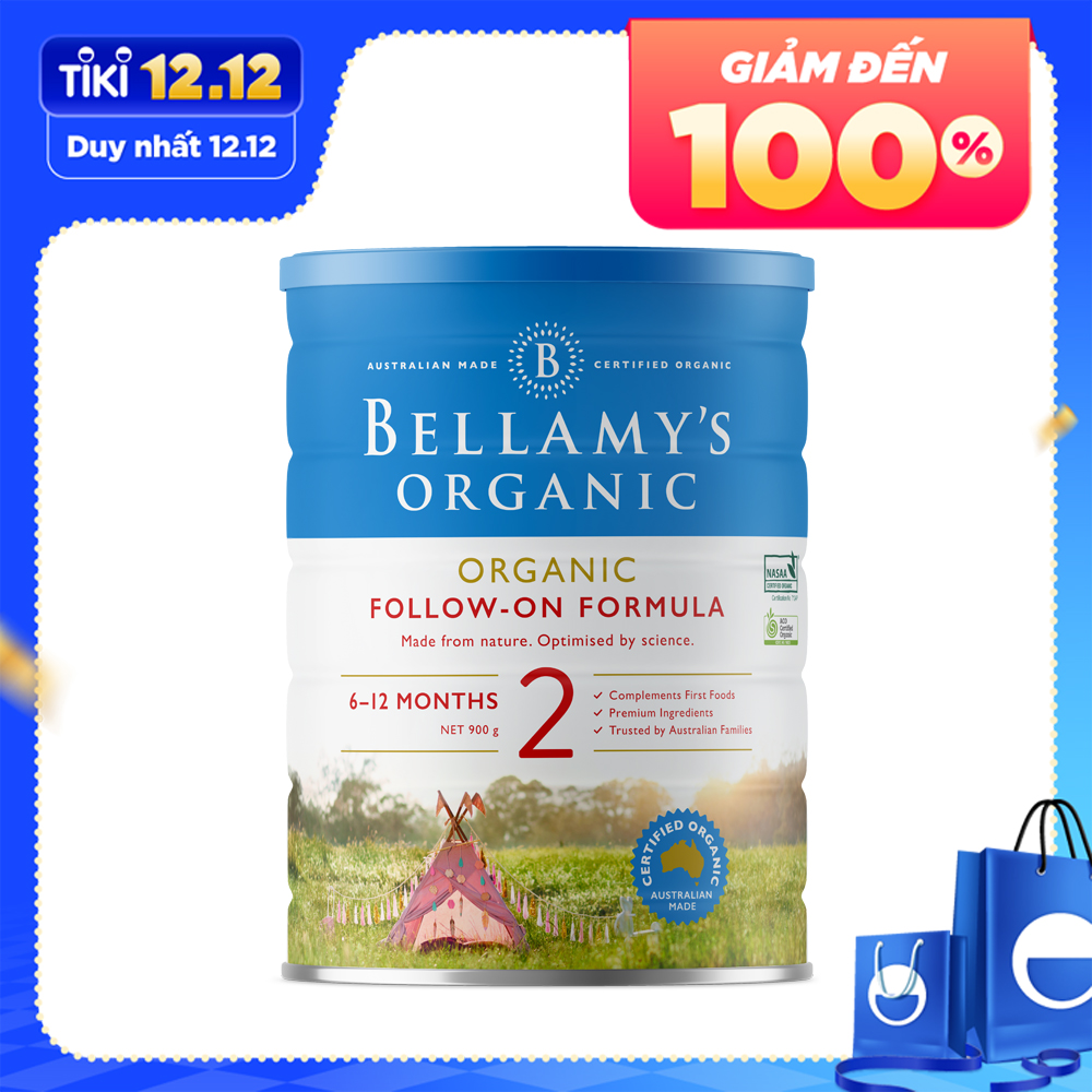 Sữa Bột Bellamy's Organic Số 2 (900g)