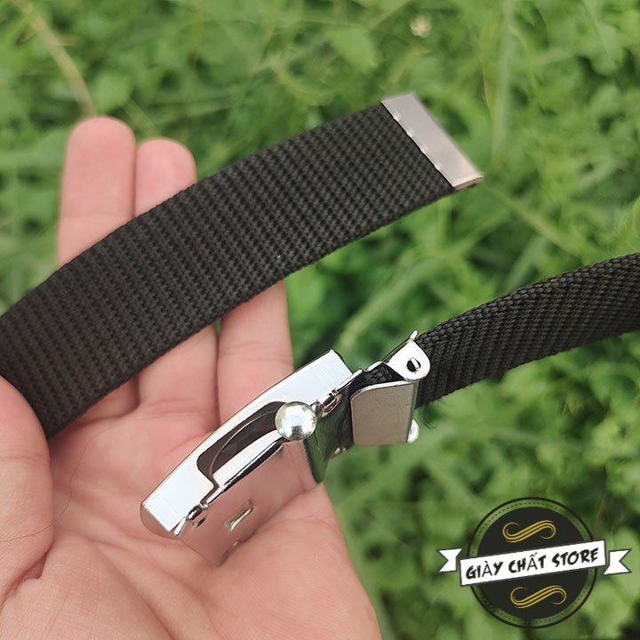 Thắt Lưng Nam Dây Nịt Nam Vải Dù Siêu Bền Khóa Con Lăn, Dây Lưng Phong Cách Lính