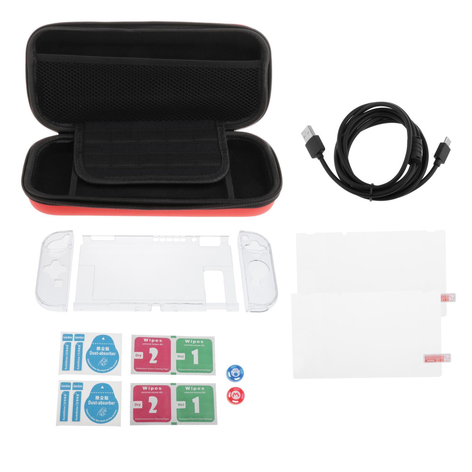 Carry Case Compatible with  Switch - Black Protective Hard  Travel Carry