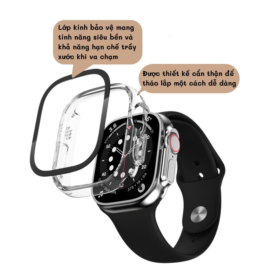 Vỏ Ốp Case Cường Lực Curved Glass Dành Cho Đồng Hồ Apple Watch Ultra / Apple Watch Series - Art House x Kai.N - Hàng chính hãng