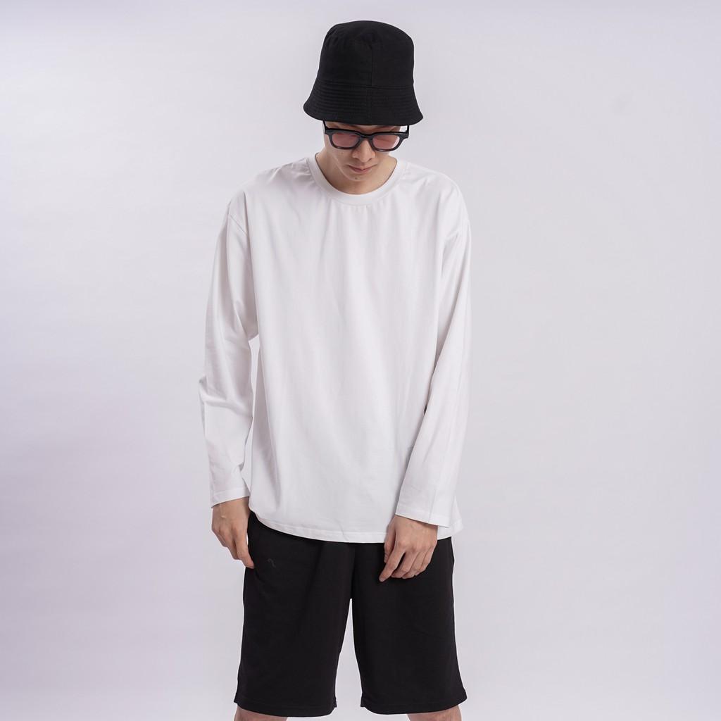 Áo thun DÀI TAY Unisex N7 Basic Tee phông trơn nam nữ lỡ oversize form rộng sweater Hàn Quốc