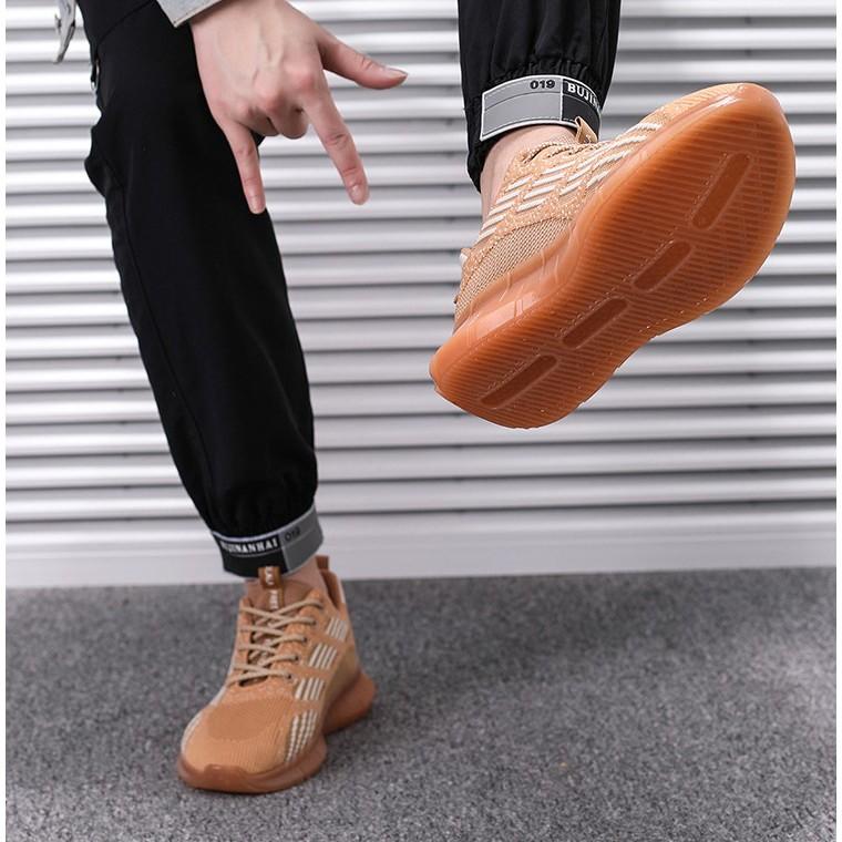 Giày Nam Sneaker Nam Cực Chất, 3 Màu Trắng - Đen - Nâu -