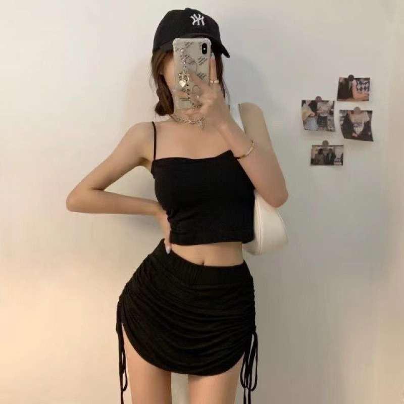 Áo 2 Dây Croptop Cotton Đệm Ngực Co Giãn Mát Mẻ Thoải Mái 2S14