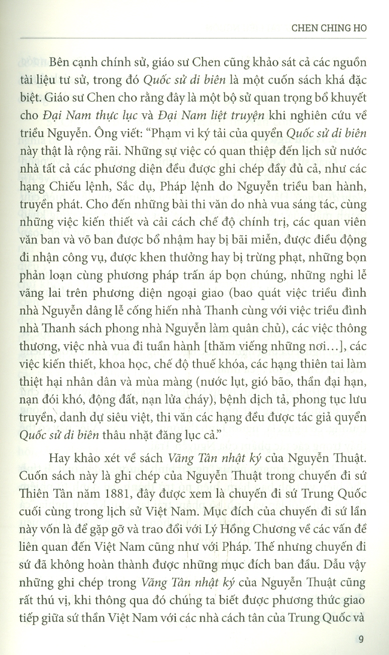 SỬ VIỆT - Nhìn Từ Tài Liệu Nguồn - Trần Kinh Hòa (Cheng Nin Ho) - Nguyễn Mạnh Sơn dịch - (bìa mềm)