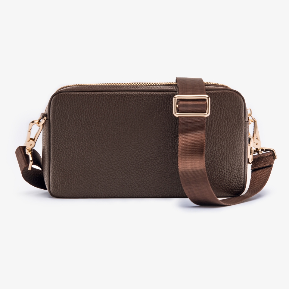 Ví Da Cầm Tay Clutch Nam Chính Hãng GENCE RB09 Da Bò Khóa Vân Tay Cao Cấp Màu Nâu