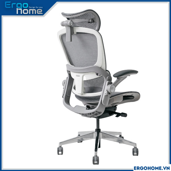 Ghế công thái học Epione Easy Chair 2.0 Ergohome bản chân KIM LOẠI sơn tĩnh điện mới nhất - ghế văn phòng giảm đau mỏi vai gáy, thắt lưng. Có bản Hông Blossom siêu nữ tính