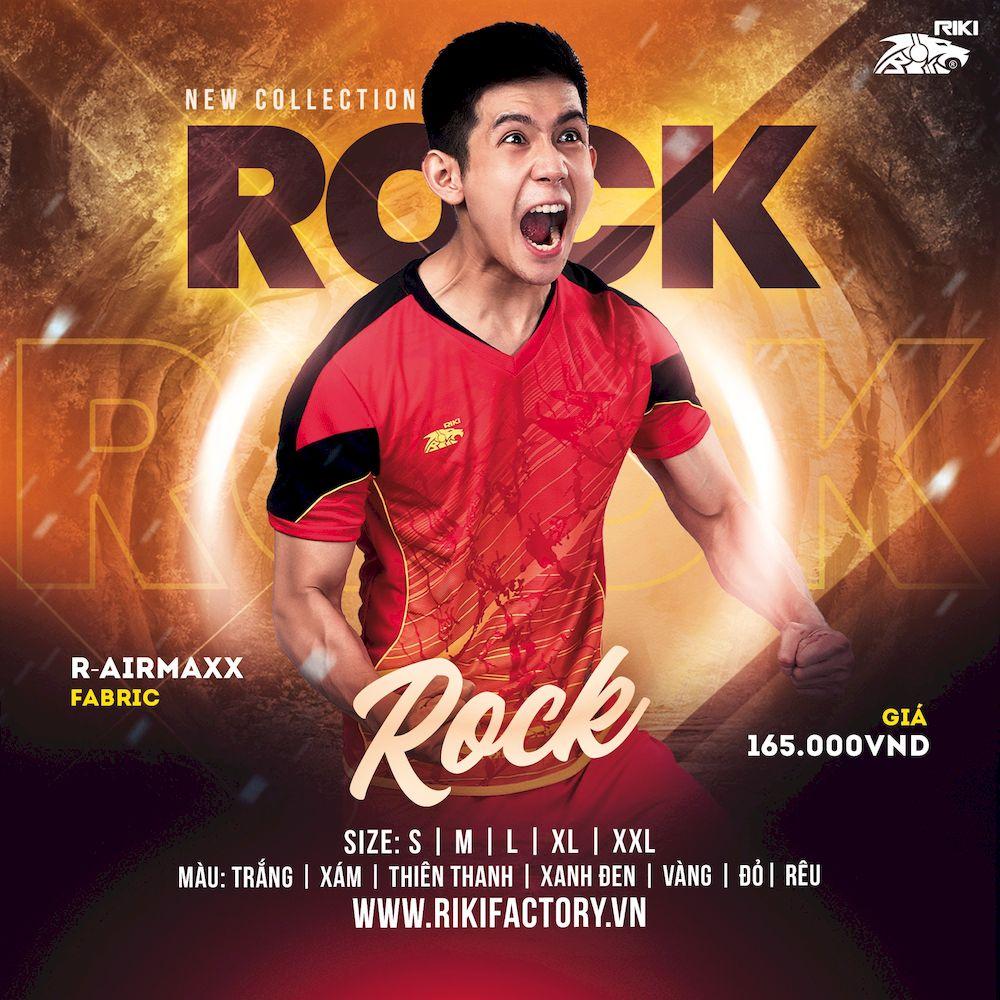 Đồ thể thao, đá banh, Quần áo bóng đá không logo Riki Rock - Dungcusport in tên số