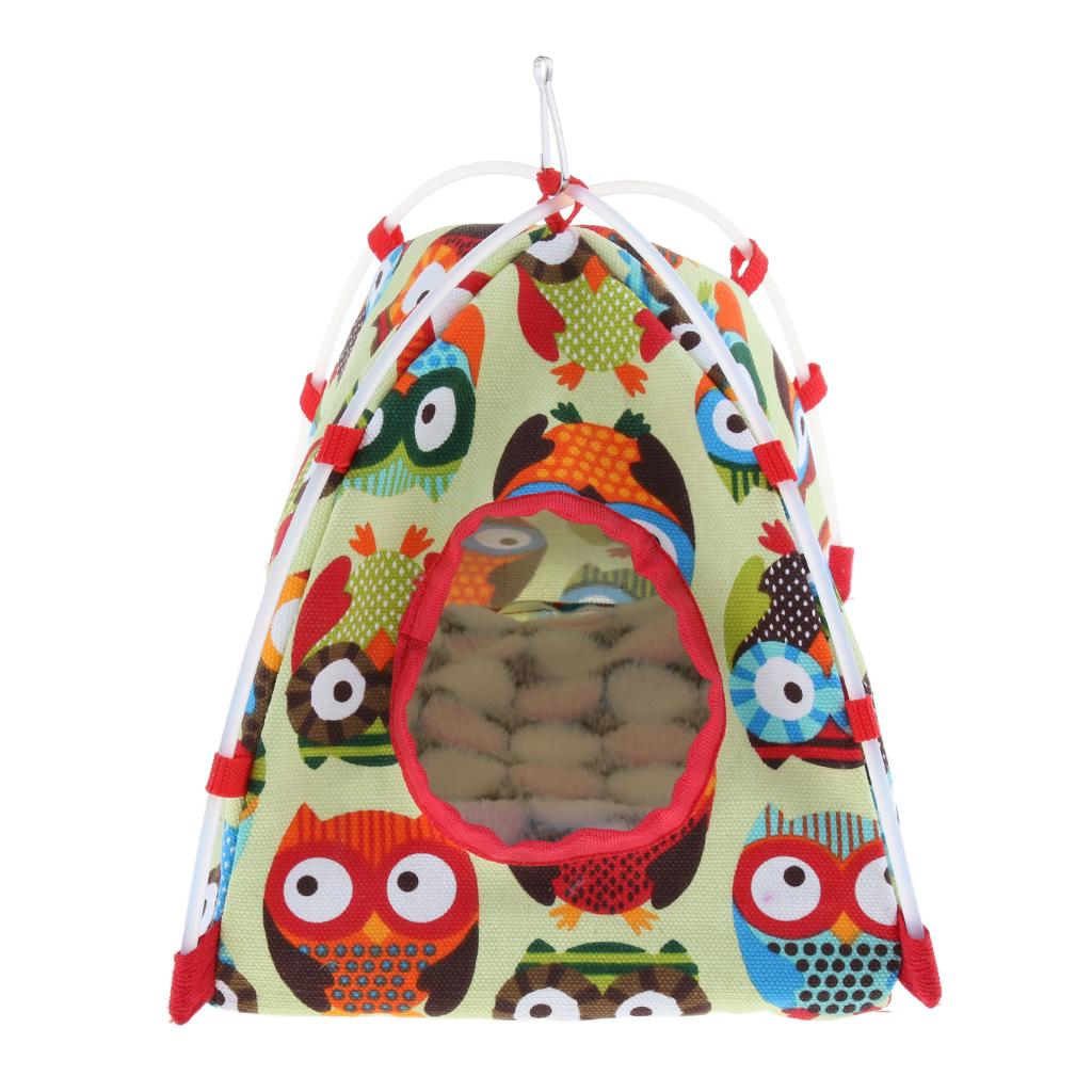 Bird Nest House Bed Parrot Habitat Cave Hanging Tent for Small Animals S