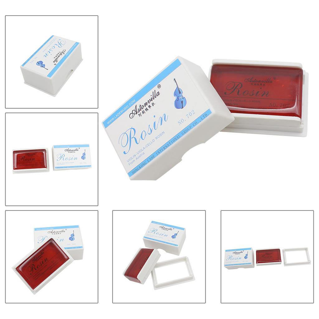 Portable Rosin For Violin Viola Cello String Instrument Resin Glassy Red