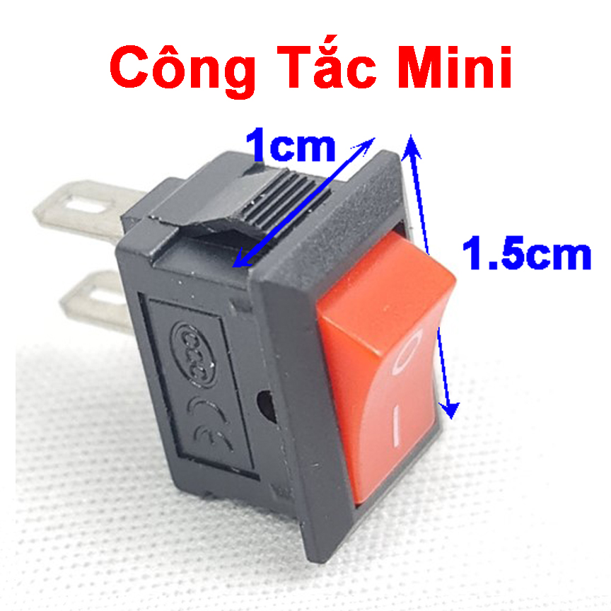 Bộ 10 công tắt chuyển đổi on/off mini cho xe máy (dùng làm công tắc đèn led, kèn…) Green Networks Group