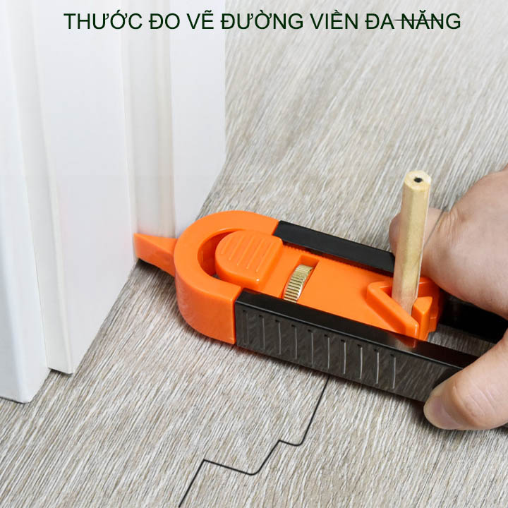Dụng cụ sao chép hình dạng góc cạnh, lấy cữ đường viền ốp lát gạch sàn gỗ trải thảm