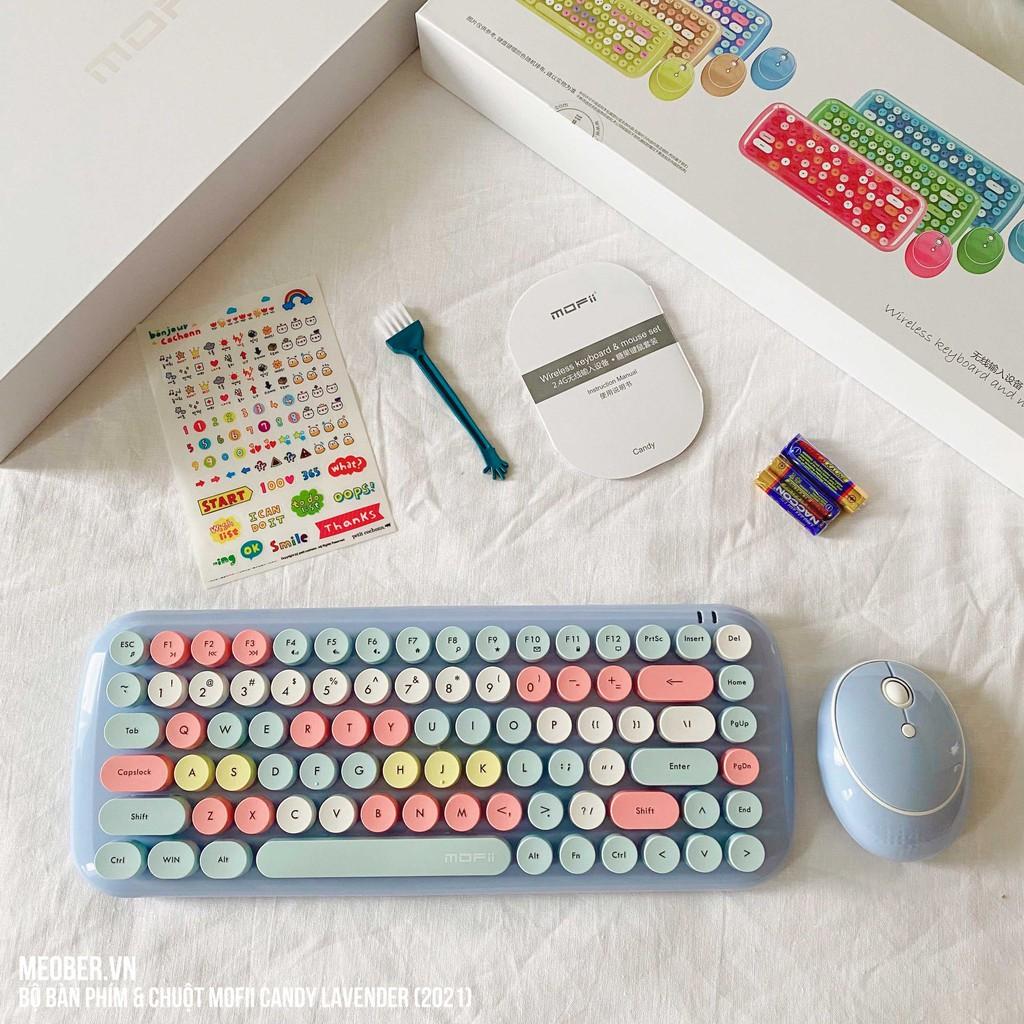 Bộ bàn phím không dây giả cơ & chuột MOFII Candy Basic - Hàng chính hãng