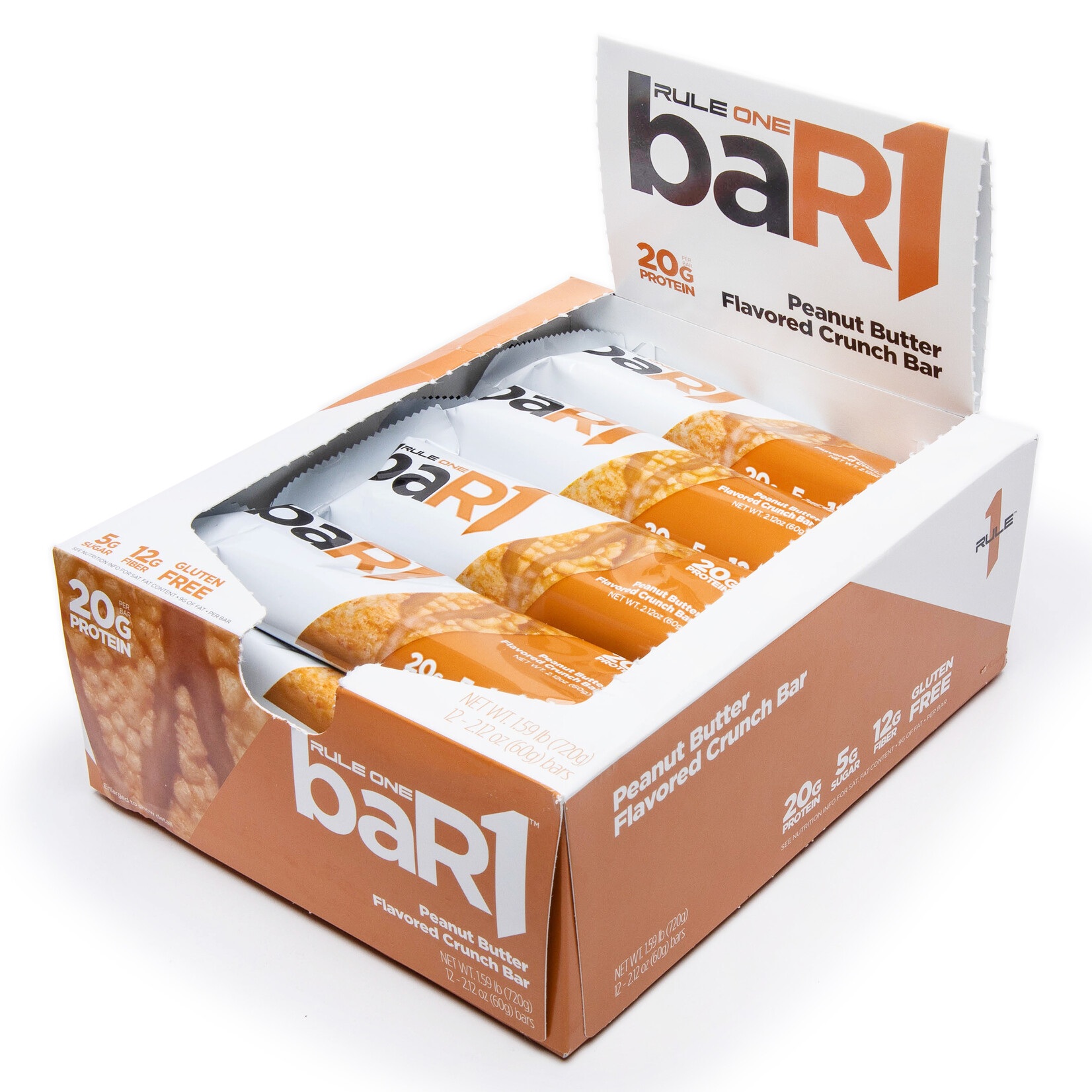 Whey protein ăn liền dạng bánh Rule 1 BAR1 CRUNCH 60g