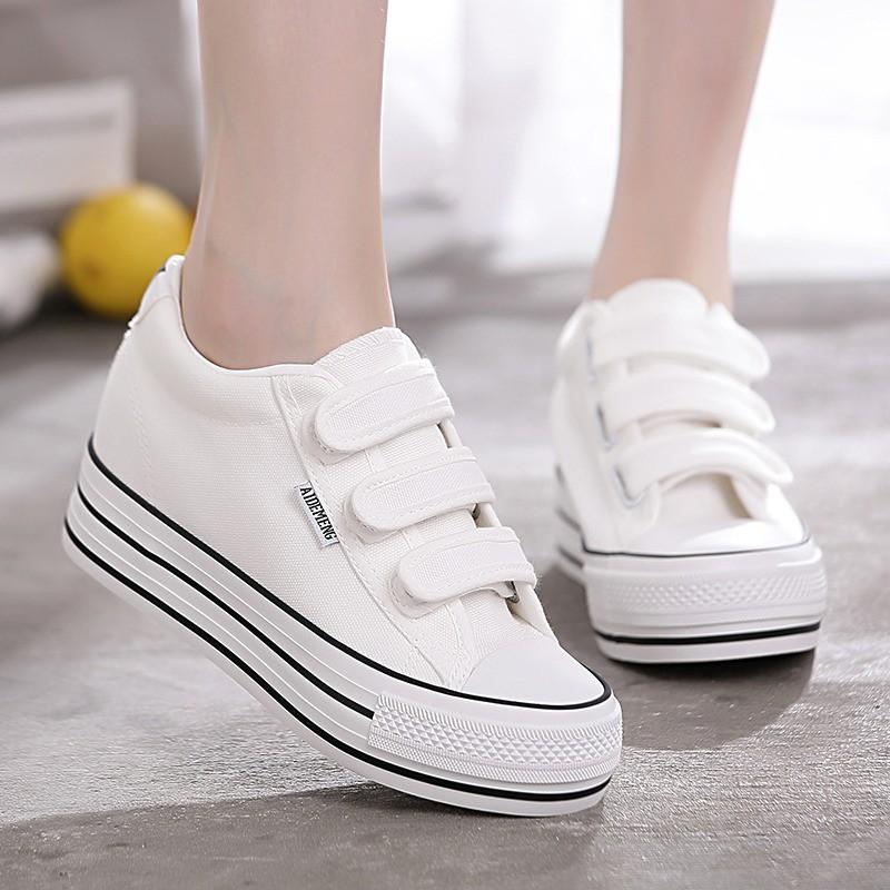 Giày bata nữ học sinh quai dán độn đế siêu xinh MBS167 - Mery Shoes