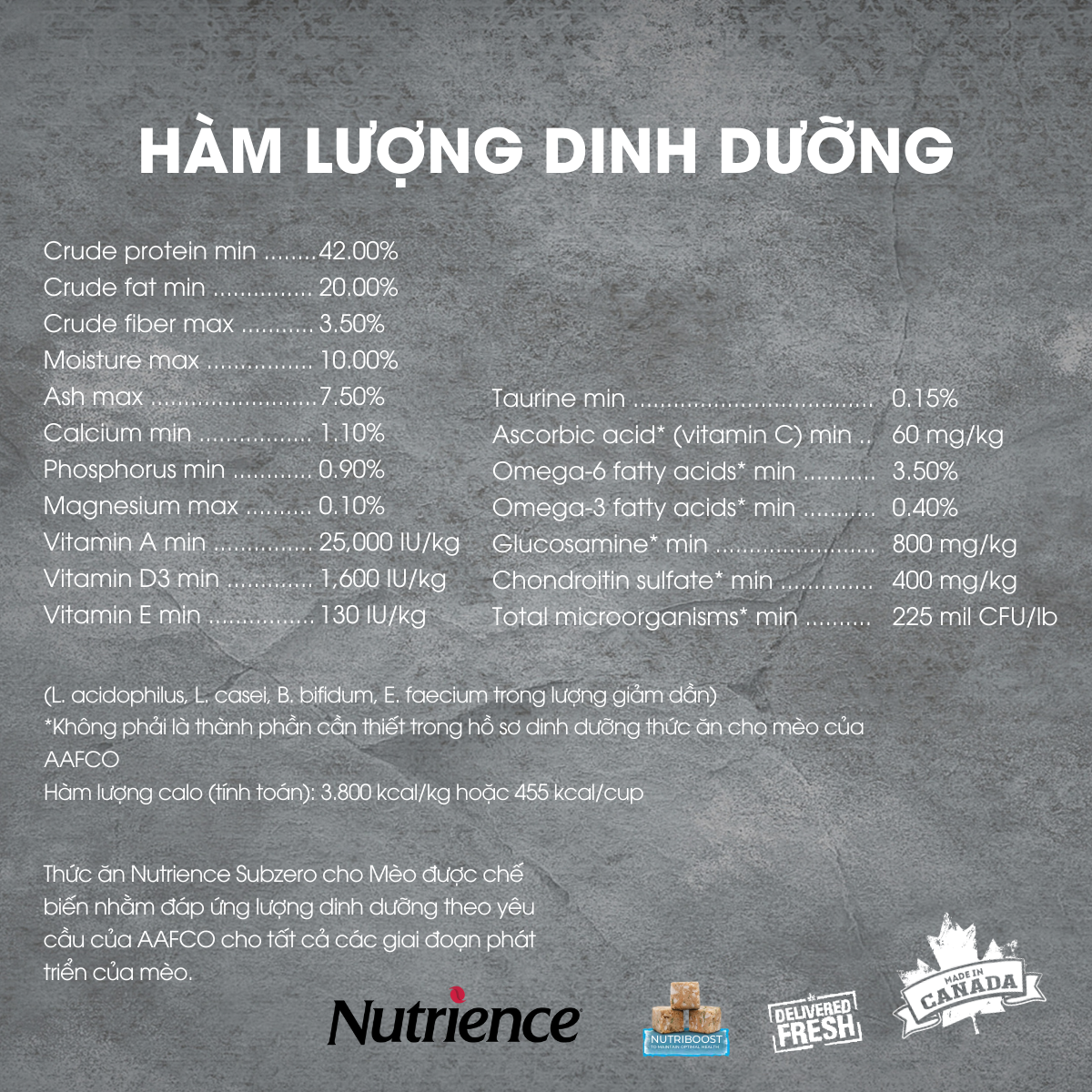 Thức Ăn Cho Mèo Nutrience Subzero Bao 2,27kg - Thịt Gà, Cá Hồi, Cá Trích, Cá Tuyết, Cá Đại Dương, Rau Cu & Trái Cây Tự Nhiên