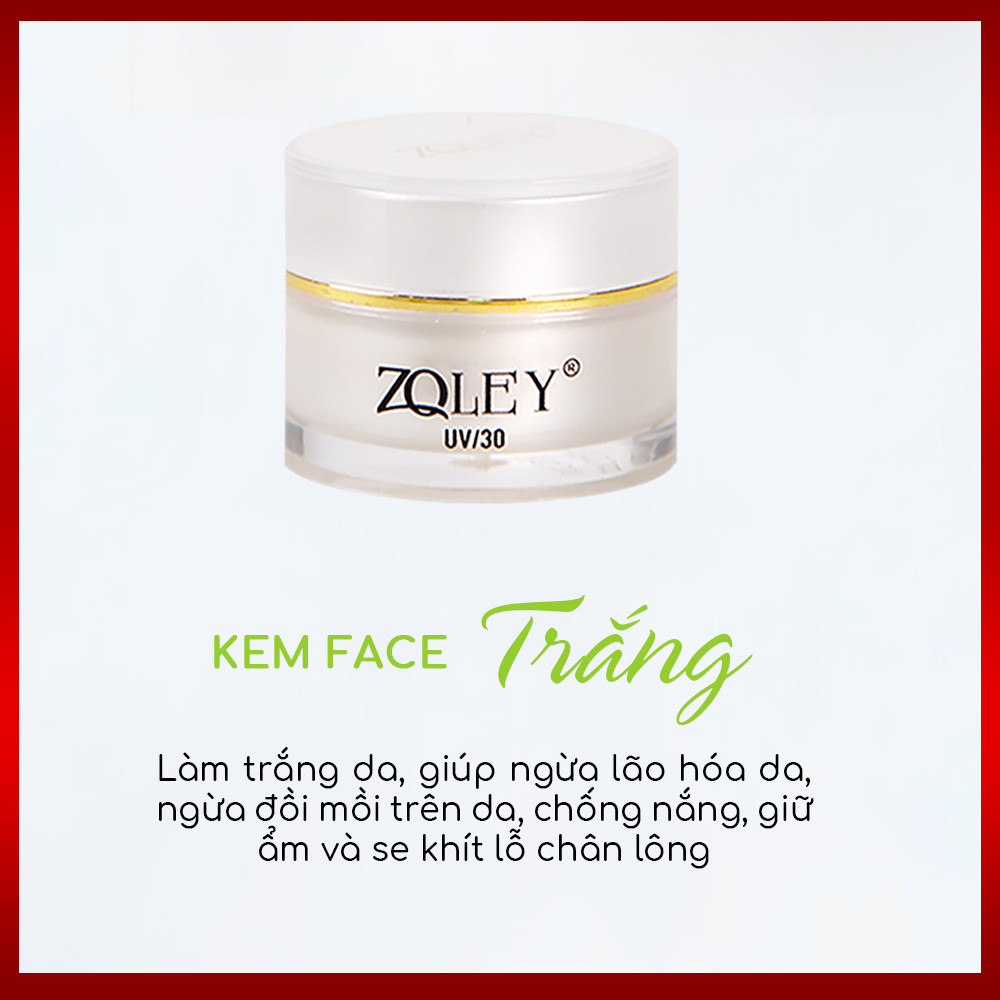 Kem Dưỡng Trắng Da Và Se Khít Lỗ Chân Lông Zoley 10g