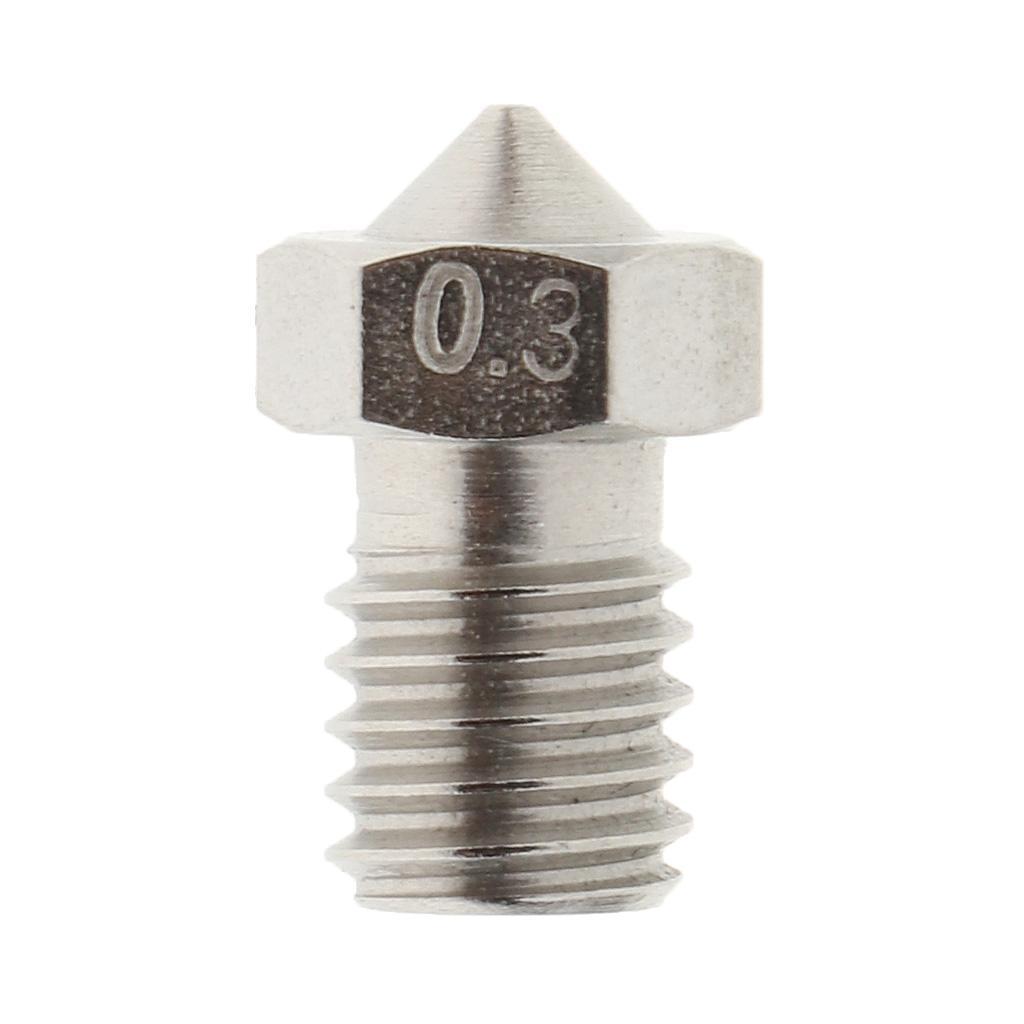 0.3mm 3D Print Head Nozzle Part for 1.75 filament Hotend Extruder