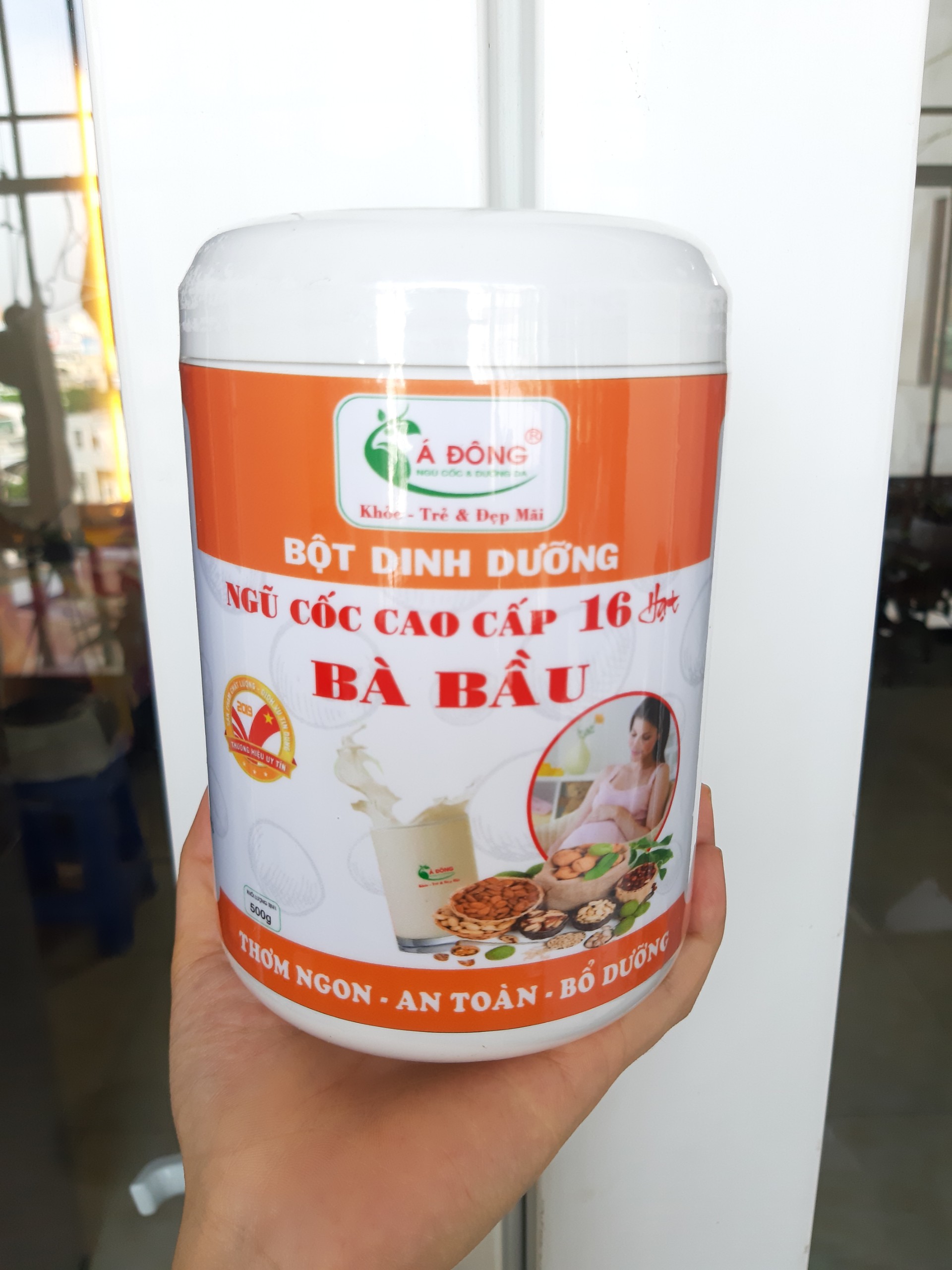 BỘT NGŨ CỐC DÀNH CHO BÀ BẦU Á ĐÔNG - 500GRAM (MẪU MỚI) -  CUNG CẤP NHIỀU DƯỠNG CHẤT - TỐT CHO SỨC KHỎE