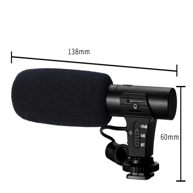 ROGTZ Mic thu âm MIC-01 II 3.5mm DSLR Camera Nikon Canon | Siêu nhỏ | Lọc nhiễu | Ứng dụng: Youtube, Vlog | MIC-01 II | Siêu nhỏ gọn | Dây dài 700mm | Giá đỡ | Mút lọc gió | Pin AAA | 80 giờ | Chống ồn | Tăng âm | 3.5mm | Hàng Chính Hãng