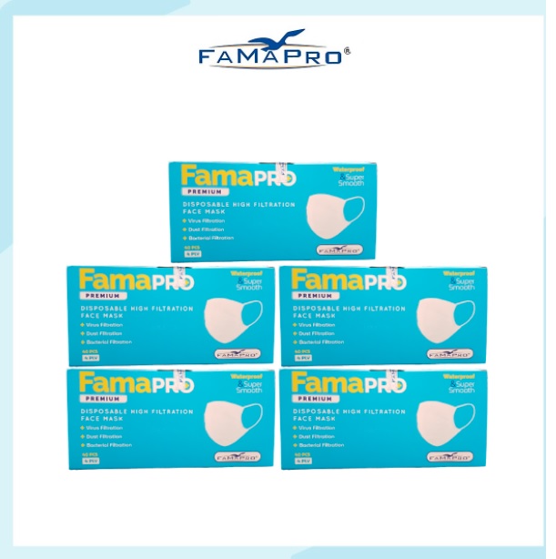 Khẩu Trang Y Tế Cao Cấp Kháng Khuẩn Famapro - Kháng Khuẩn 4 Lớp - Chính Hãng Famapro Nam Anh