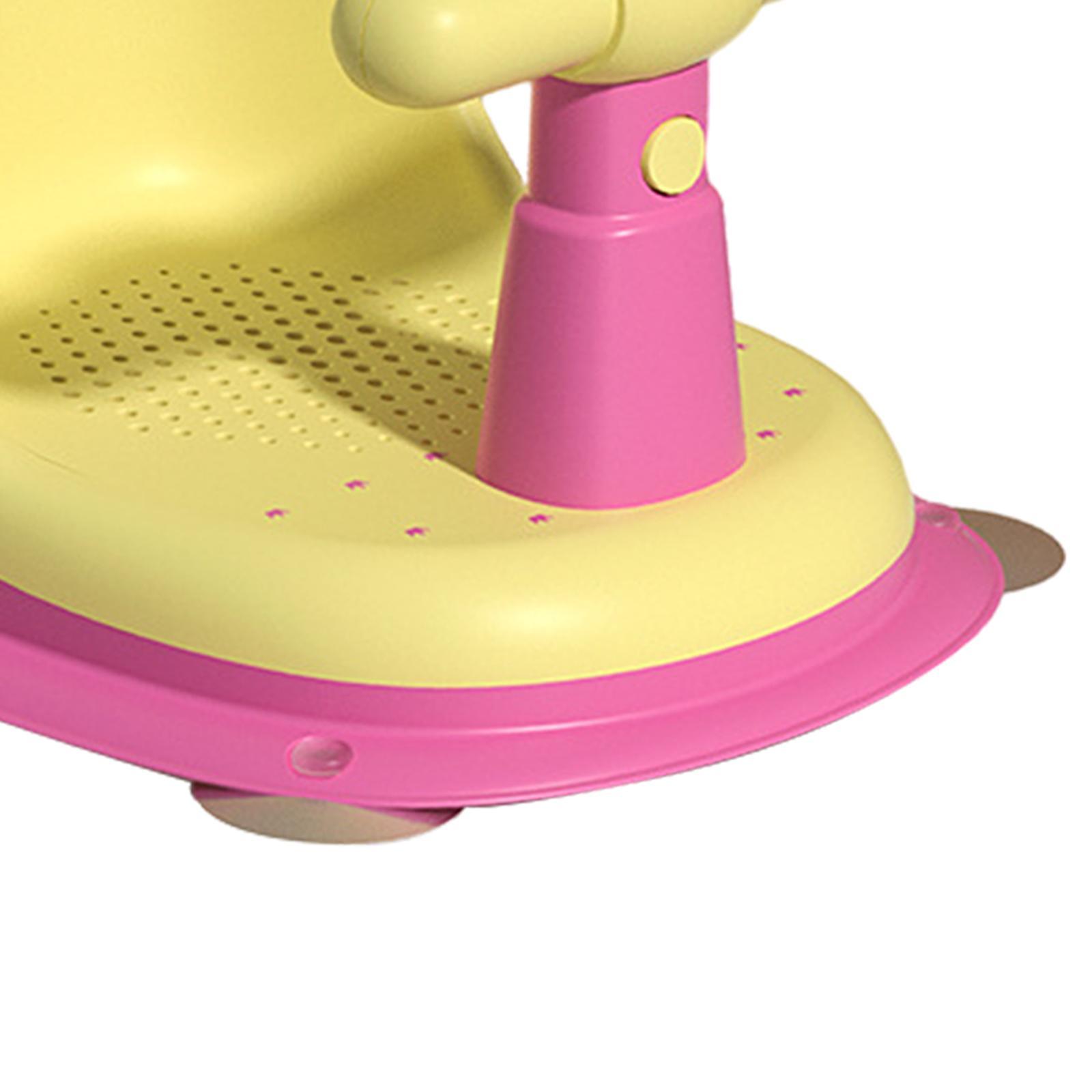 Baby Bath Seat Baby Bathtub Seat for Bathing Yellow Pink