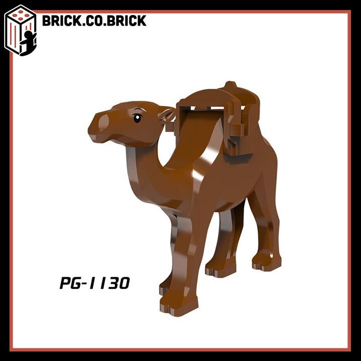 Lắp ráp Mô Hình Động Vật và Thú hoang Sa mạc Nhân vật Lạc đà Bứu Camel Animal PG1049 PG1130