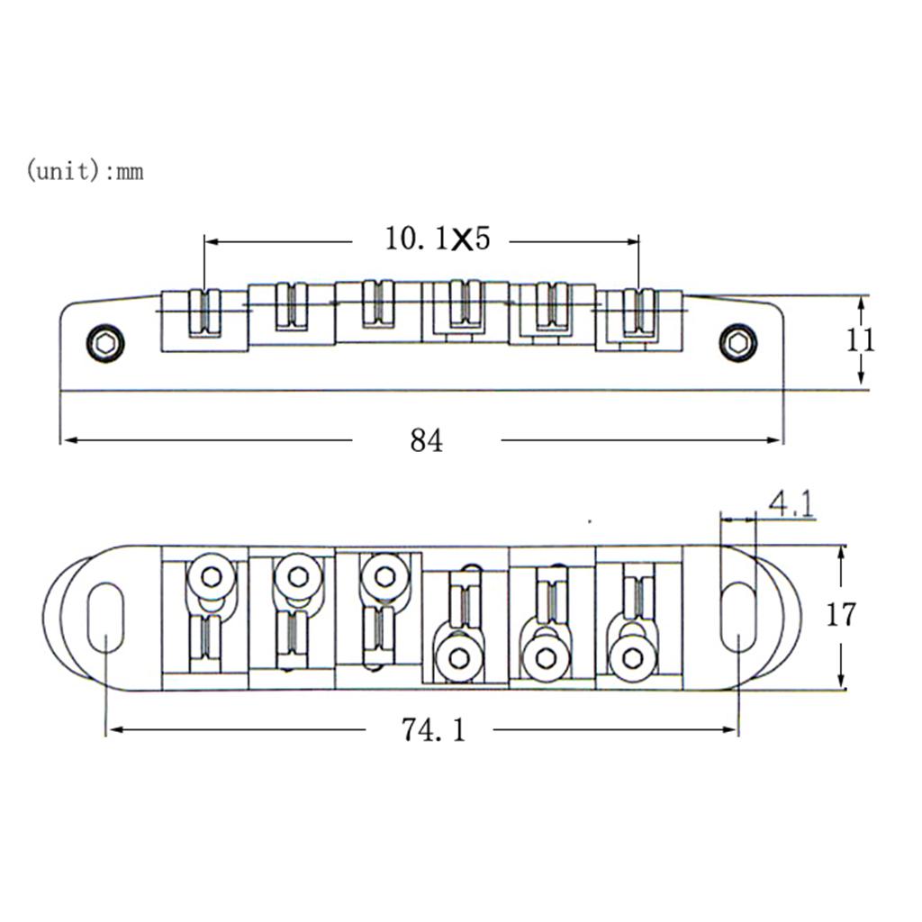 Sunnimix Con Lăn Yên Xe Khóa Cầu Có Cờ Lê Cho Les Paul Đàn Guitar Thay Thế