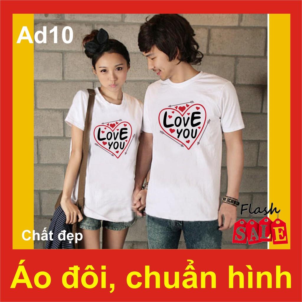 Áo đôi đẹp love you AD10, chất đẹp