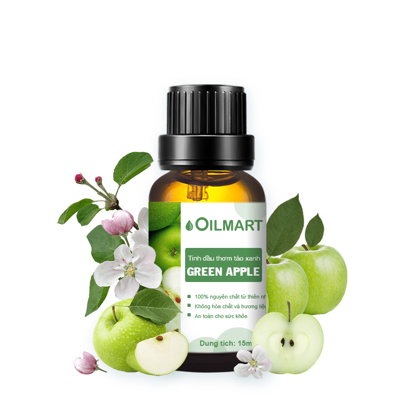 Tinh Dầu Thơm Táo Xanh Oilmart Green Apple Essential Oil Blend