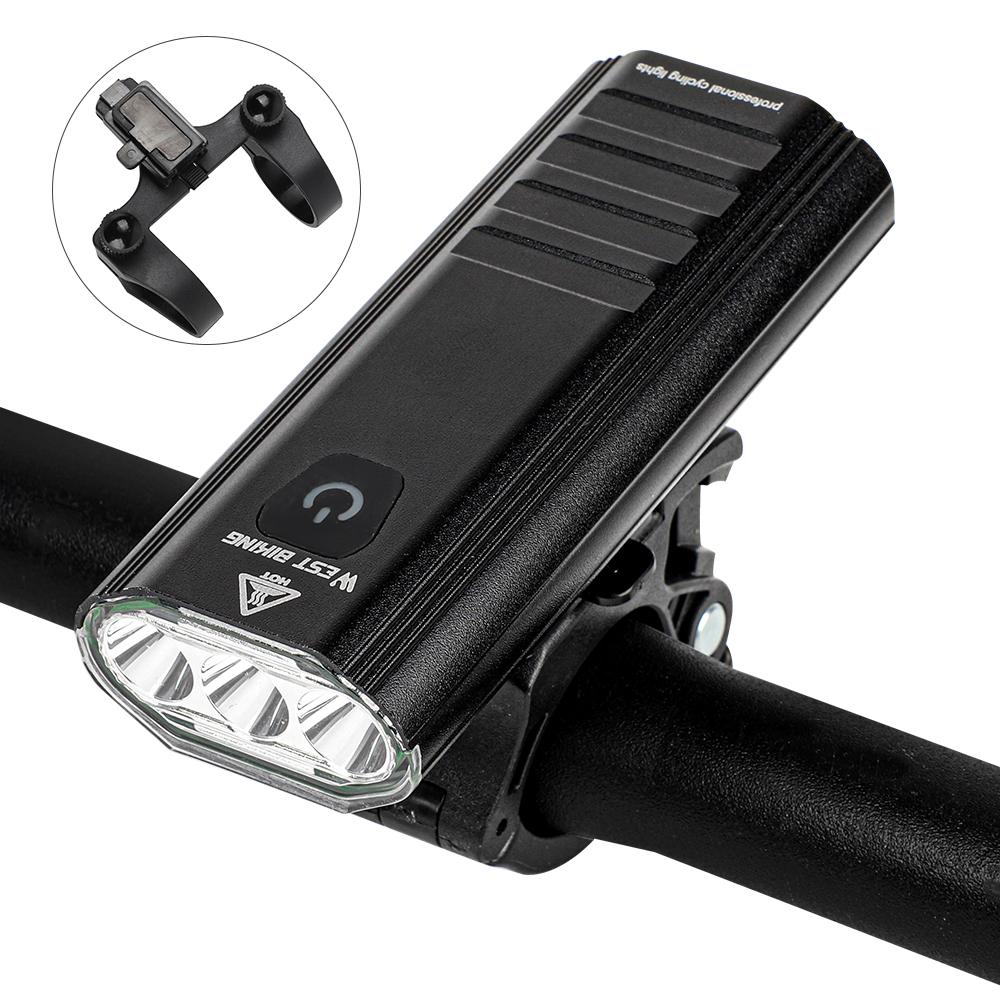 Đèn pha phía trước đi xe đạp WEST BIKING, sạc USB, chống thấm nước