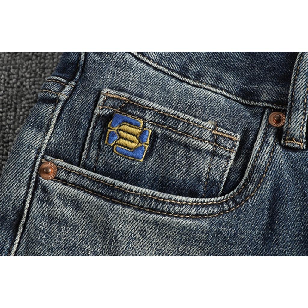 Quần jean bụi phong cách Retro_Biker